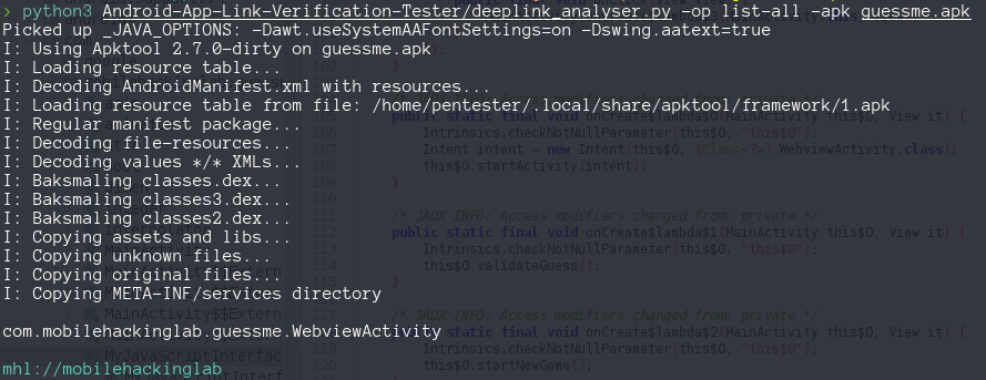 AndroidapplinkVerification
